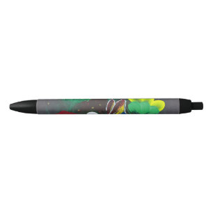 Handmade artwork - Butterfly Bolssom Black Ink Pen