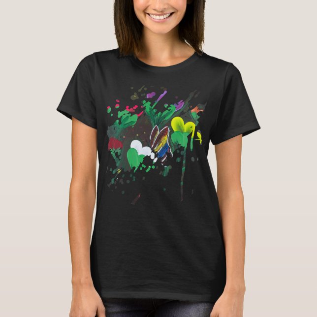 Handmade artwork - Butterfly Bolssom T-Shirt (Front)