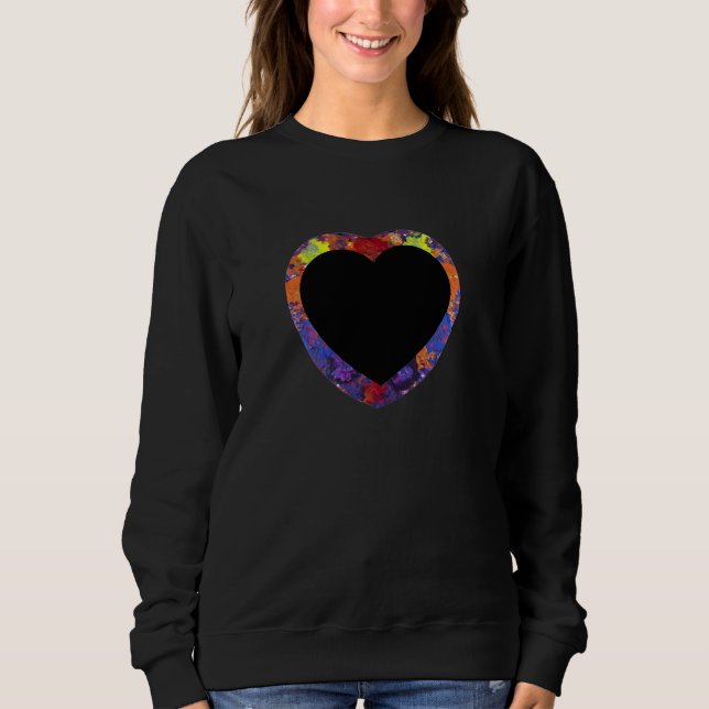     Handmade Artwork – Dog by the Waterfall  Sweatshirt (Front)