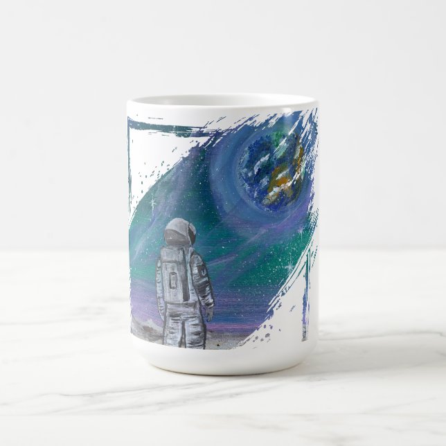 Handmade artwork- Earth view  Coffee Mug (Center)