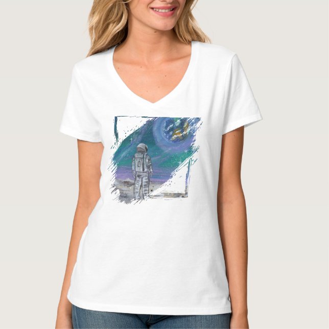 Handmade artwork- Earth view  T-Shirt (Front)