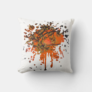 Handmade artwork - Golden sunset Cushion