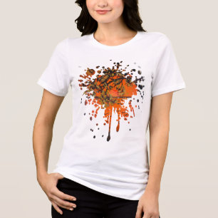 Handmade artwork - Golden sunset Tri-Blend Shirt