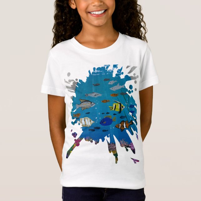 Handmade artwork- ocean depths  T-Shirt (Front)