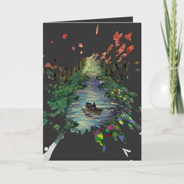 Handmade artwork - Orang trees  Card (Front)