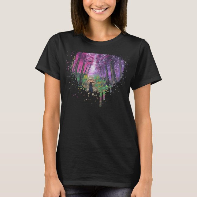 Handmade artwork-Walking alone  T-Shirt (Front)