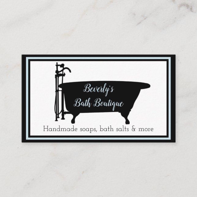 Handmade Bath Boutique Business Card (Front)