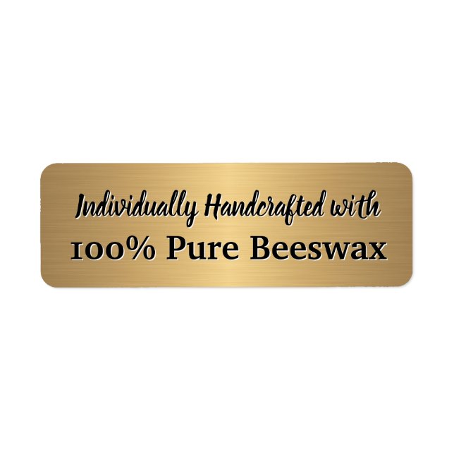 Handmade Beeswax Candle (Front)