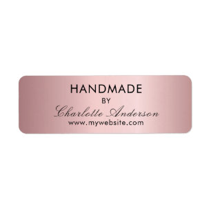 Handmade blush pink made by name