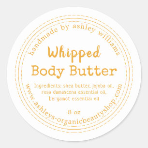 Handmade Body Butter Organic Business Label
