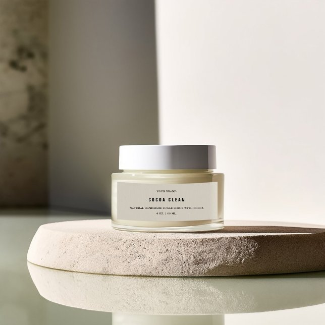 Handmade Body Scrub Skinny Jar Label (Creator Uploaded)