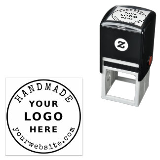 Handmade Business Logo and Website Custom Self-inking Stamp