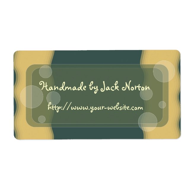 Handmade by - abstract dot design (Front)