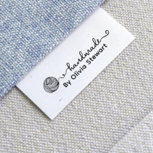 Handmade by crochet yarn personalized Ribbon Grosgrain Ribbon