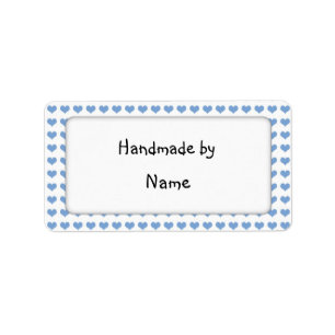 Handmade by - customisable label
