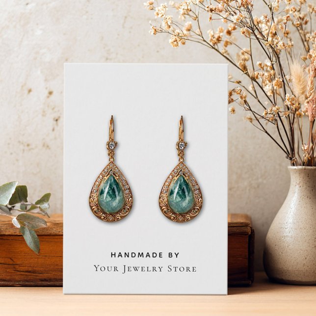 Handmade By Earring Business Cards (Creator Uploaded)