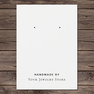 Handmade By Earring Business Cards