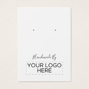 "Handmade By" Logo Earring Display Card
