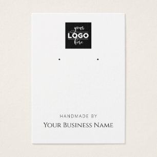 "Handmade By" Logo Earring Display Card