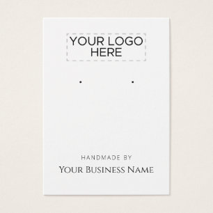 "Handmade By" Logo Earring Display Card