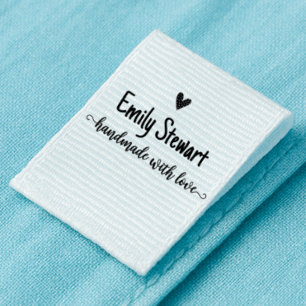 Handmade by Sew on Labels With Customisation Grosgrain Ribbon