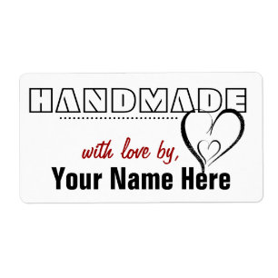 Handmade By You Custom Labels