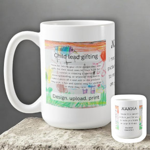 Handmade Child Drawing Colorful Creative Gifting Coffee Mug