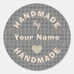 Handmade Classic Round Sticker