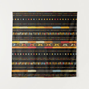 Handmade coloured stripes bright tribal seamless p tapestry