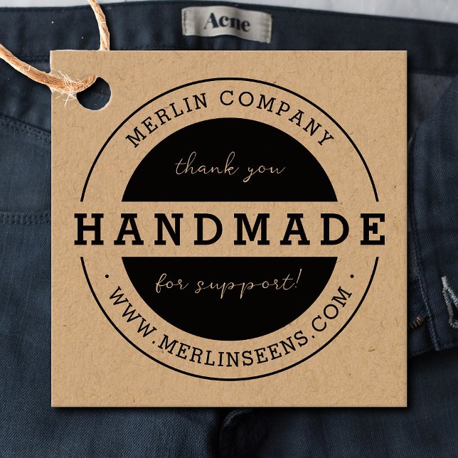 Handmade Company Thank You Clothing Gift Hang Tag (Creator Uploaded)