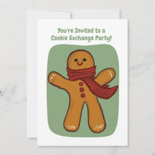 Handmade Cookie Exchange Party Holiday Editable Invitation