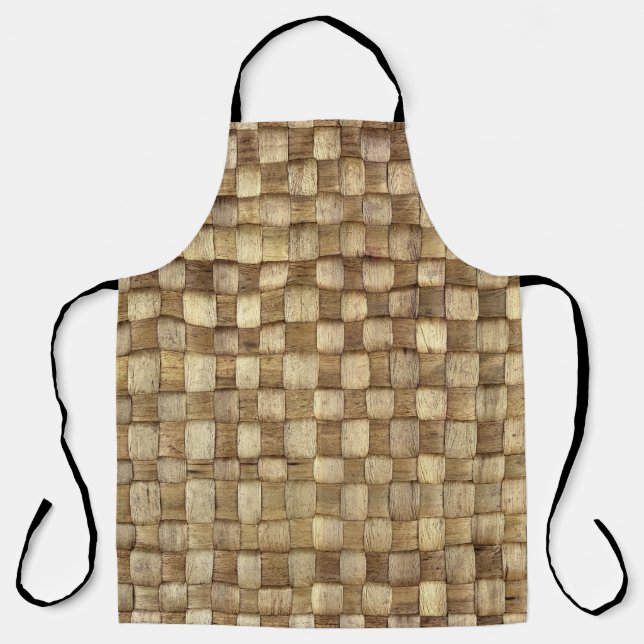 Handmade Craft Basket Seamless Texture Apron (Front)