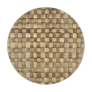 Handmade Craft Basket Seamless Texture Cutting Board