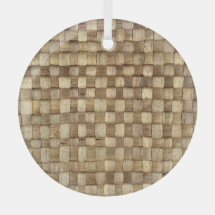 Handmade Craft Basket Seamless Texture Glass Tree Decoration