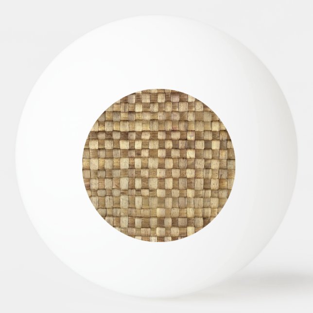 Handmade Craft Basket Seamless Texture Ping Pong Ball (Front)