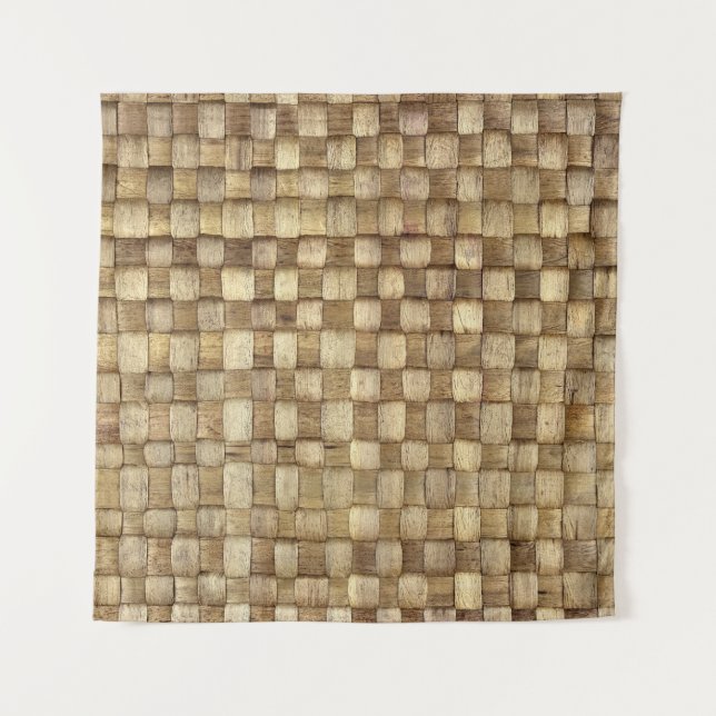 Handmade Craft Basket Seamless Texture Tapestry (Front)