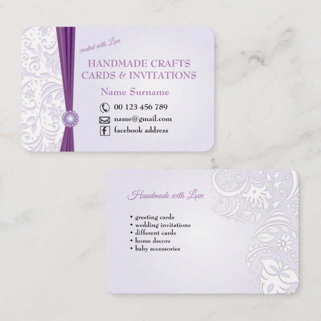 Handmade crafts & greeting cards (Front/Back)