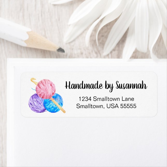 Handmade Crochet Business Return Address (Insitu)