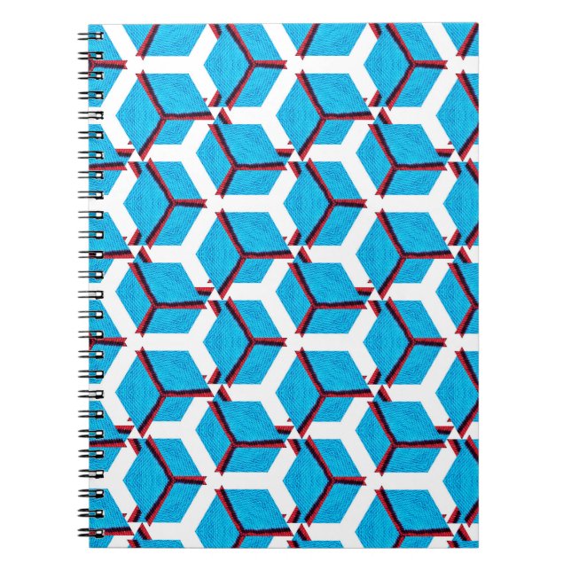 Handmade ethnic pattern, textile texture. notebook (Front)