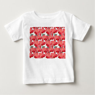 Handmade Floral Seamless Pattern Elegant Botanical Baby T-Shirt