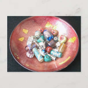Handmade Glass Beads Postcard