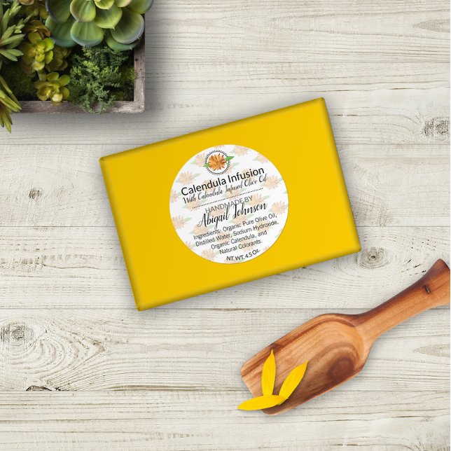 Handmade | Homemade Calendula Scrub or Soap Label (Creator Uploaded)