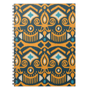 Handmade Ikat: ethnic fabric pattern Notebook