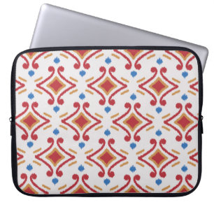 Handmade Ikat fabric, ethnic seamless pattern. Laptop Sleeve