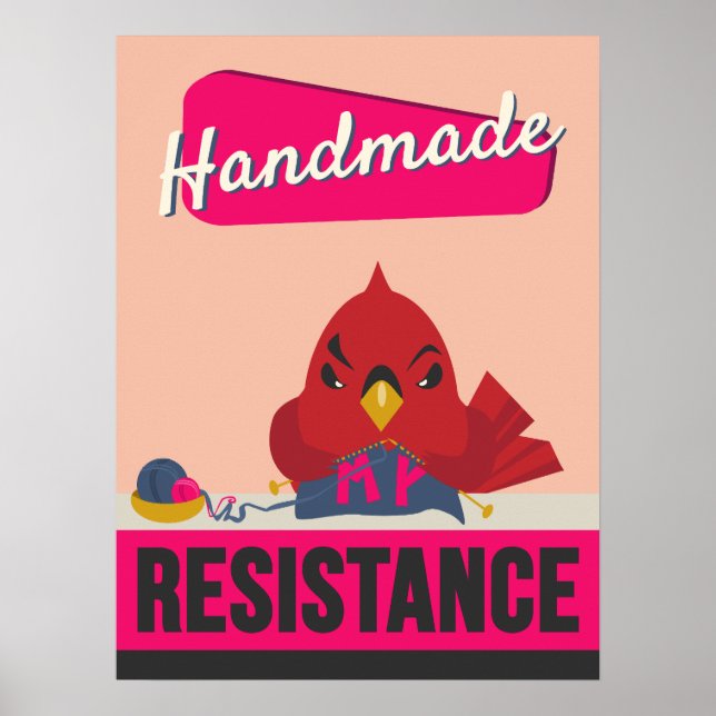 Handmade Is My Resistance – Retro Style Print (Front)