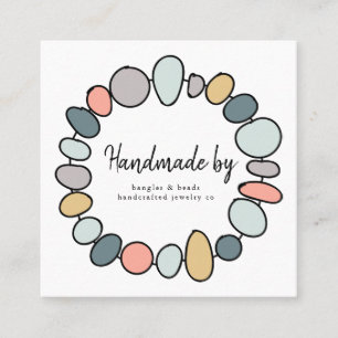 Handmade Jewellery Handmade Modern Business Card 