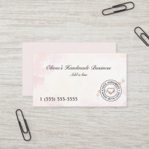 Handmade Jewlery with Love Business Card