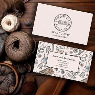 Handmade Knit Goods Business Card