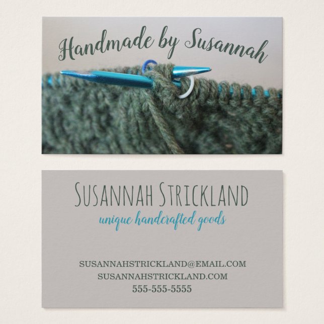 Handmade Knitting (Front & Back)