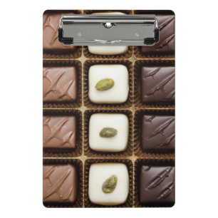 Handmade luxury chocolate in a box mini clipboard